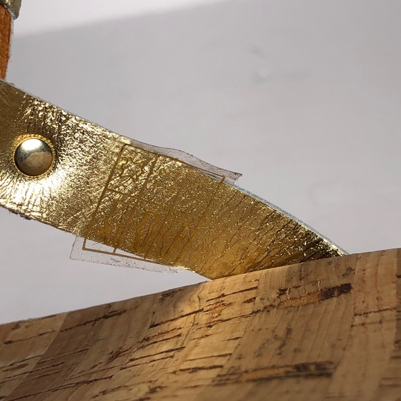 Jack Rogers Georgica Cork Sandals Gold Medallion - Picture 8 of 12